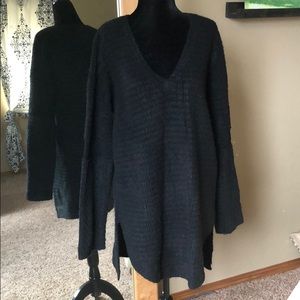 Long Black Knit Sweater